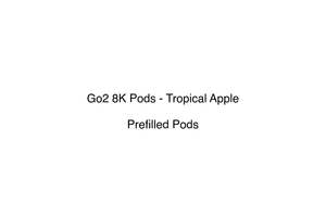 Go2 8k Prefilled Replacement Pod Vape System: Go2 8K Pods - Tropical Apple