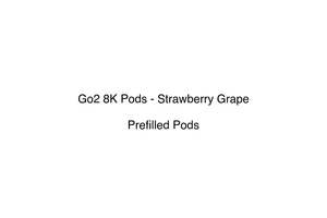 Go2 8k Prefilled Replacement Pod Vape System: Go2 8K Pods - Strawberry Grape