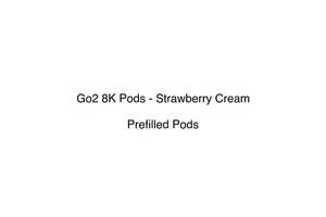 Go2 8k Prefilled Replacement Pod Vape System: Go2 8K Pods - Strawberry Cream