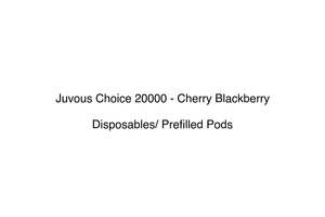 Juvous Choice 20000 Disposable Vape With Prefilled Pod System: Juvous Choice 20000 - Cherry Blackberry