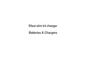 Hardware Hardware: Efest slim k4 charger