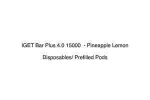 IGET Bar Plus 4.0 15000  - Pineapple Lemon