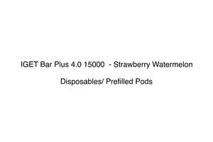 Pods Disposables: IGET Bar Plus 4.0 15000  - Strawberry Watermelon