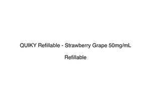 Pods Disposables: QUIKY Refillable - Strawberry Grape 50mg/mL