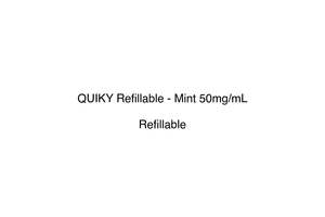 Pods Disposables: QUIKY Refillable - Mint 50mg/mL