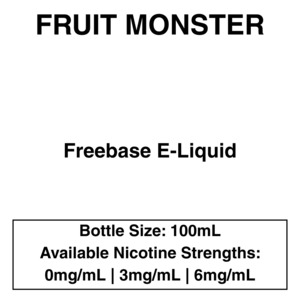 Fruit Monster E-Liquid 100ml - 3mg - Vapeys NZ - Fast Shipping Premium Vape Stor&hellip;