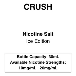 Products: Crush Ice Nicsalt 30ml - Vapeys NZ - Fast Shipping Premium Vape Stores New Zealand and Australia