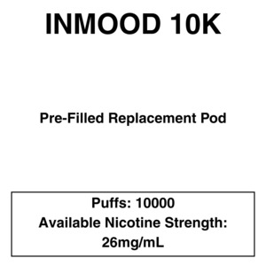 Inmood 10K Closed Pod Vape - Replacement Pods - 10000 Puffs - Vapeys NZ - Fast S&hellip;