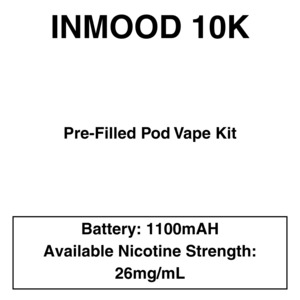 Inmood 10K Closed Pod Vape Kit with reusable battery - 10000 Puffs - Vapeys NZ -&hellip;