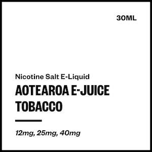 Aotearoa E-Juice - Tobacco (Nic Salt E-Liquid 30ml)