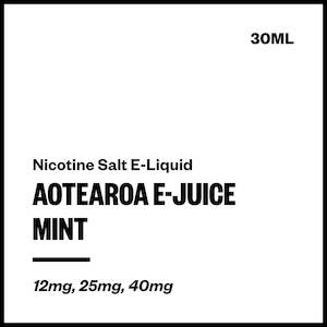 Quit Smoking: Aotearoa E-Juice - Mint (Nic Salt E-Liquid 30ml)