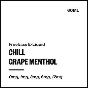 Quit Smoking: Chill - Grape Menthol (Freebase E-Liquid 60ml)