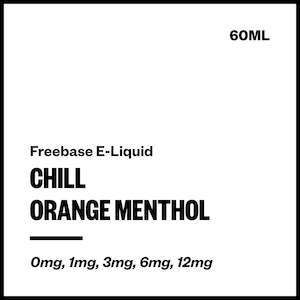 Quit Smoking: Chill - Orange Menthol (Freebase E-Liquid 60ml)