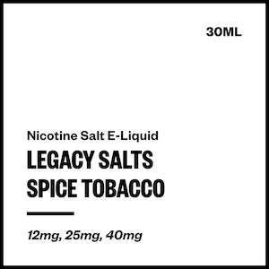 Legacy Salts - Spice Tobacco (Nic Salt E-Liquid)