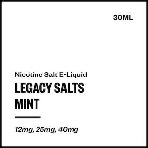 Quit Smoking: Legacy Salts - Mint (Nic Salt E-Liquid)