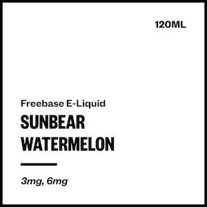 Imported Freebase Eliquid: SunBear - Watermelon (Freebase E-Liquid 120ml)