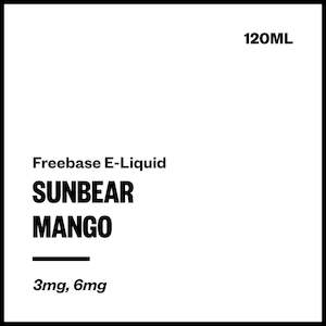 Imported Freebase Eliquid: SunBear - Mango (Freebase E-Liquid 120ml)