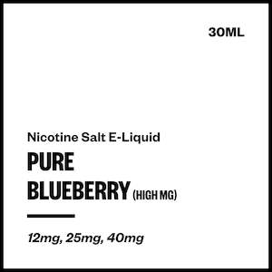 Pure E Liquids Nic Salts: Pure - Blueberry (High MG Nic Salt E-Liquid 30ml)