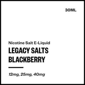 Legacy Salts - Blackberry (Nic Salt E-Liquid)
