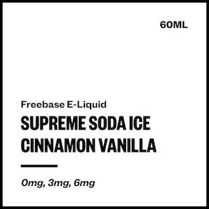 Supreme Cola: Supreme Soda Ice - Cinnamon Vanilla (Freebase E-Liquid 60ml)