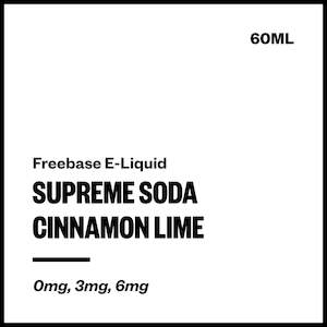 Supreme Soda - Cinnamon Lime (Freebase E-Liquid 60ml)