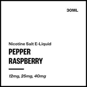 Pepper Nic Salts: Pepper - Raspberry (Nic Salt E-Liquid 30ml)