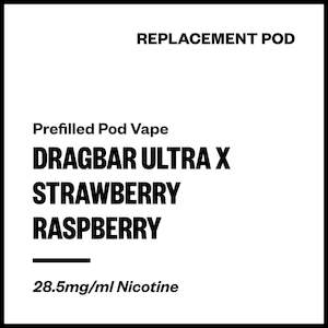 Zovoo Disposables: Dragbar Ultra X - Strawberry Raspberry (Replacement Pod)