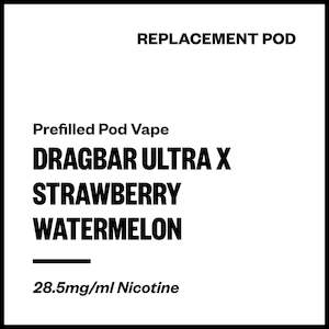 Zovoo Disposables: Dragbar Ultra X - Strawberry Watermelon (Replacement Pod)