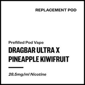 Zovoo Disposables: Dragbar Ultra X - Pineapple Kiwifruit (Replacement Pod)