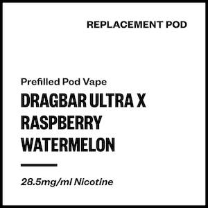 Zovoo Disposables: Dragbar Ultra X - Raspberry Watermelon (Replacement Pod)