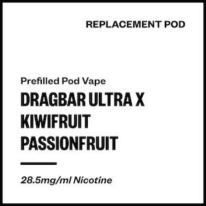 Zovoo Disposables: Dragbar Ultra X - Kiwifruit Passionfruit (Replacement Pod)