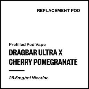 Zovoo Disposables: Dragbar Ultra X - Cherry Pomegranate (Replacement Pod)