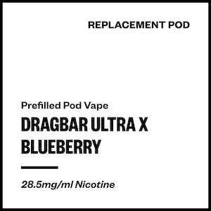 Zovoo Disposables: Dragbar Ultra X - Blueberry (Replacement Pod)