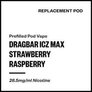 Zovoo: Dragbar ICZ Max - Strawberry Raspberry (Replacement Pod)