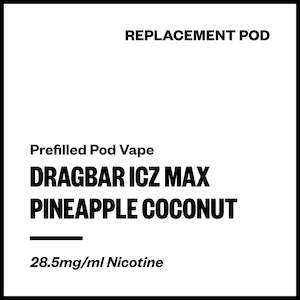 Zovoo: Dragbar ICZ Max - Pineapple Coconut (Replacement Pod)