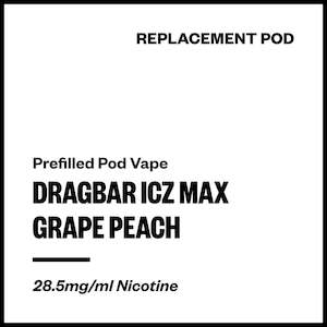 Dragbar ICZ Max - Grape Peach (Replacement Pod)