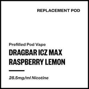 Zovoo: Dragbar ICZ Max - Raspberry Lemon (Replacement Pod)