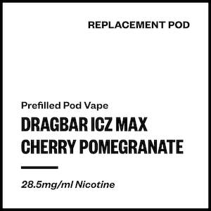 Zovoo: Dragbar ICZ Max - Cherry Pomegranate (Replacement Pod)
