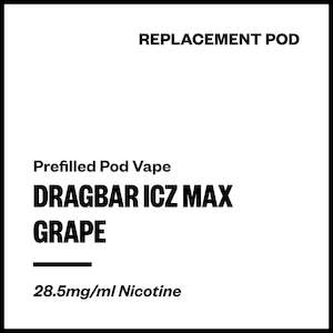 Zovoo: Dragbar ICZ Max - Grape (Replacement Pod)