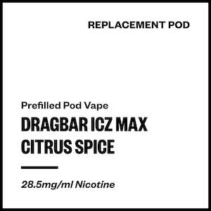 Zovoo: Dragbar ICZ Max - Citrus Spice (Replacement Pod)