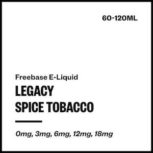 Vapourium Made E Liquids Freebase: Legacy - Spice Tobacco (Freebase E-Liquid)