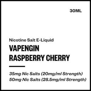 Vapengin Nic Salts: Vapengin - Raspberry Cherry (Nic Salt E-Liquid 30ml)