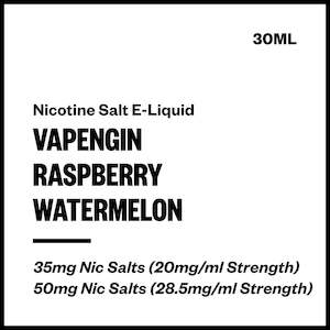 Vapengin Nic Salts: Vapengin - Raspberry Watermelon (Nic Salt E-Liquid 30ml)