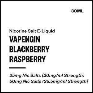 Vapengin Nic Salts: Vapengin - Blackberry Raspberry (Nic Salt E-Liquid 30ml)