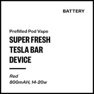 Super Fresh Tesla Bar - Battery (Red)