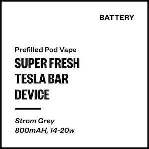 Super Fresh Tesla Bar - Battery (Storm Grey)
