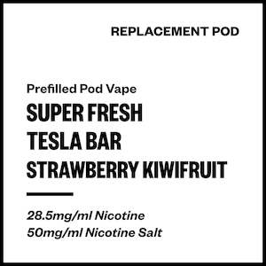 Super Fresh Tesla Bar - Strawberry Kiwifruit (Replacement Pod)