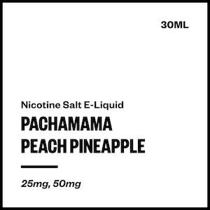 Pachamama E Liquids: Pachamama - Peach Pineapple (Nic Salt E-Liquid 30ml)