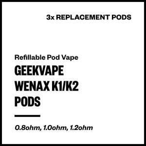 Geekvape Wenax K1/K2 Replacement Pods (3 Pack)