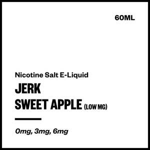 Jerk - Sweet Apple (Low MG Nic Salt E-Liquid 60ml)